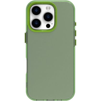 Mobigear Crystal iPhone 16 Pro Hülle Hardcase Backcover - Grün