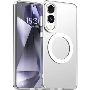 Mobigear Shockproof Samsung Galaxy S25 Edge MagSafe Hülle Hardcase Backcover - Weiß
