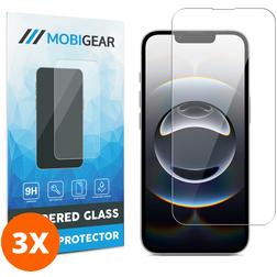 Mobigear iPhone 16e Panzerglas Displayschutz - Hüllenfreundlich (3er Pack)