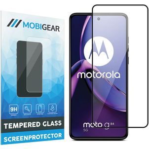Mobigear Premium Motorola Moto G84 Panzerglas Gehärtetes Glas Displayschutz - Hüllenfreundlich - Schwarz