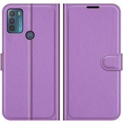 Mobigear Classic Motorola Moto G50 Hülle Klapphülle Geldbörse - Lila