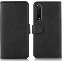 Mobigear Wallet Sony Xperia 1 V Hülle Klapphülle Geldbörse - Schwarz