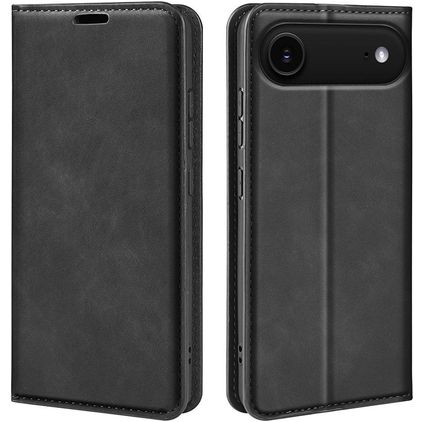 Mobigear Retro Slim iPhone Air Klapphülle Portemonnaie - Schwarz