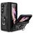 Mobigear Armor Ring Samsung Galaxy Z Fold 5 Hülle Hardcase Backcover Stoßfest mit Ringhalter - Schwarz