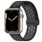 Mobigear Sport Plus Mag Silikon Apple Watch Armband Magnetverschluss - 42/41/40/38 mm - Schwarz / Grau