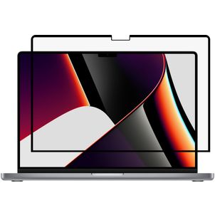 GrizzlyCoat MacBook Pro 16 Zoll (2021-2024) Displayschutz Anti-Glare Schutzfolie - Hüllenfreundlich - Schwarz Model A2485 / A2780 / A2991 / A3186