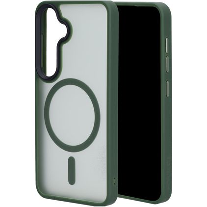 Mobiparts Hardcover Samsung Galaxy S25 MagSafe Hülle Hardcase Backcover - Satin Green
