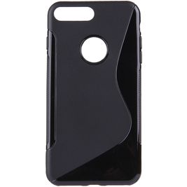 Mobigear S-Line iPhone 8 Plus Hülle Flexibles TPU Backcover - Schwarz Mobigear S-Line iPhone 8 Plus Hülle Flexibles TPU Backcover - Schwarz