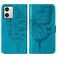 Mobigear Butterfly Motorola Moto G54 Hülle Klapphülle Geldbörse - Blau