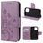 Mobigear Flowers iPhone 12 Hülle Klapphülle Geldbörse - Lila
