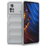 Mobigear Bumpy POCO X4 Pro 5G Hülle Flexibles TPU Backcover - Grau