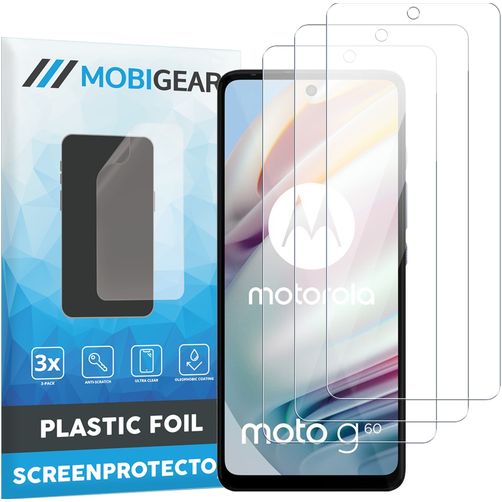 Mobigear Motorola Moto G60 Displayschutz Schutzfolie - Hüllenfreundlich (3er Pack)