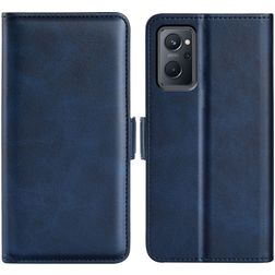Mobigear Slim Magnet OPPO A76 Hülle Klapphülle Geldbörse - Dunkelblau