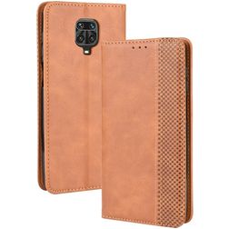 Mobigear Sensation Xiaomi Redmi Note 9 Pro Hülle Klapphülle Geldbörse - Cognac