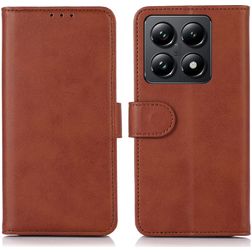 Mobigear Wallet Xiaomi 14T Hülle Klapphülle Geldbörse - Braun