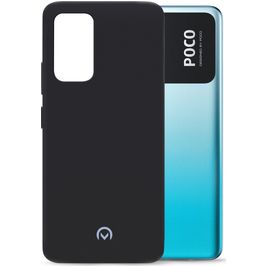Mobilize Rubber Gelly POCO M4 Pro 5G Hülle Flexibles TPU Backcover - Matt Black