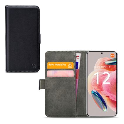 Mobilize Classic Gelly Wallet Xiaomi Redmi Note 12 Hülle Klapphülle Geldbörse - Schwarz