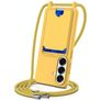 Mobigear Lanyard Card Samsung Galaxy S26 Silikon Handykette mit Kartenhalter - Gelb