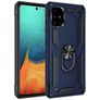 Mobigear Armor Ring Samsung Galaxy A71 Hülle Hardcase Backcover Stoßfest mit Ringhalter - Blau
