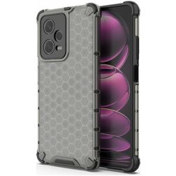 Mobigear Honeycomb POCO X5 Pro Hülle Hardcase Backcover Stoßfest - Schwarz