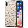 Mobigear Design iPhone XS Max Hülle Flexibles TPU Backcover - Blumen