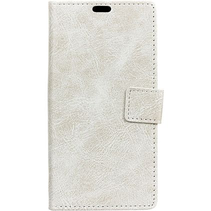 Mobigear Basic Alcatel 1C (2019) Hülle Klapphülle Geldbörse - Weiß