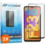 Mobigear Premium Samsung Galaxy F23 Panzerglas Gehärtetes Glas Displayschutz - Hüllenfreundlich - Schwarz (2er Pack)