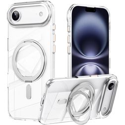 Mobigear Frosted Mag iPhone Air MagSafe Hülle Hardcase Backcover mit Ständer - Silber