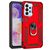 Mobigear Armor Ring Samsung Galaxy A23 Hülle Hardcase Backcover Stoßfest mit Ringhalter - Rot