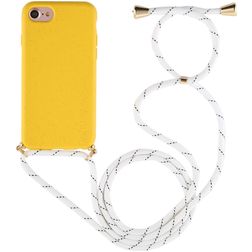 Mobigear Lanyard iPhone 7 Flexibles TPU Handykette - Gelb
