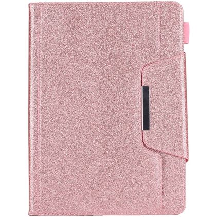 Mobigear Luxury iPad 7 (2019) Hülle Klapphülle + Stifthalter - Pink