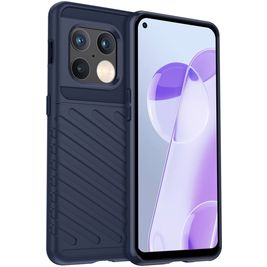 Mobigear Groove OnePlus 10 Pro Hülle Flexibles TPU Backcover - Blau