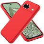 Mobigear Colors Google Pixel 8a Hülle Flexibles TPU Backcover - Rot