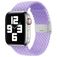 Mobigear Braided Nylon Apple Watch Armband Klappschließe - 49/46/45/44 mm - Lila