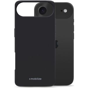 Mobilize Rubber Gelly iPhone Air Hülle Flexibles TPU Backcover - Schwarz
