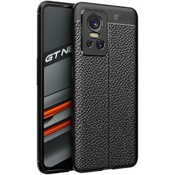Mobigear Luxury Realme GT Neo 3 Hülle Flexibles TPU Backcover - Schwarz