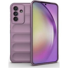 Mobigear Bumpy Samsung Galaxy A56 Hülle Flexibles TPU Backcover - Lila