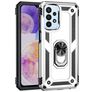 Mobigear Armor Ring Samsung Galaxy A23 Hülle Hardcase Backcover Stoßfest mit Ringhalter - Silber