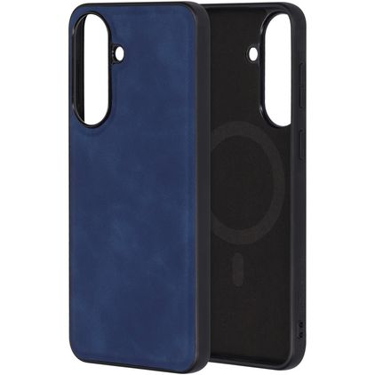 Mobiparts Classic Samsung Galaxy A57 MagSafe Hülle TPU,Kunstleder Backcover - Sapphire Blue