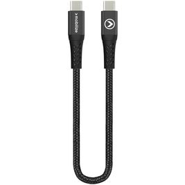 Mobilize Strong Nylon USB-C auf USB-C Kabel 0.2 Meter - Schwarz