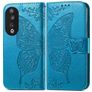 Mobigear Butterfly HONOR 90 Hülle Klapphülle Geldbörse - Blau
