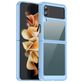 Mobigear Crystal Samsung Galaxy Z Flip 4 Hülle Hardcase Backcover - Transparent / Blau