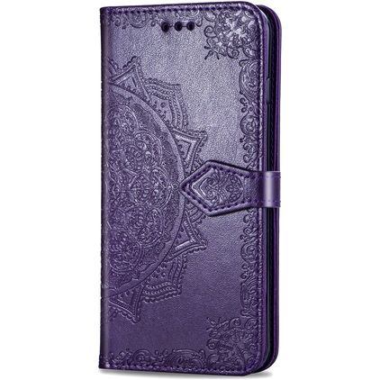 Mobigear Mandala Huawei P40 Pro Hülle Klapphülle Geldbörse - Lila