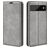 Mobigear Retro Slim Google Pixel 7 Hülle Klapphülle Geldbörse - Grau