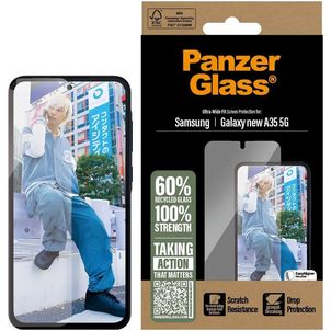PanzerGlass Ultra-Wide Fit Samsung Galaxy A36 Gehärtetes Glas Displayschutz - Hüllenfreundlich