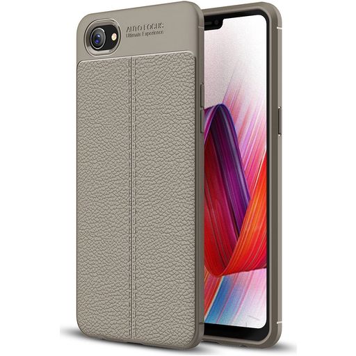 Mobigear Luxury OPPO A3 Hülle Flexibles TPU Backcover - Grau