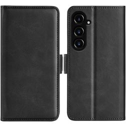 Mobigear Slim Magnet Samsung Galaxy S23 FE Hülle Klapphülle Geldbörse - Schwarz