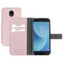 Mobiparts Saffiano Wallet Samsung Galaxy J5 (2017) Hülle Klapphülle Geldbörse - Pink