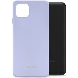 Mobilize Rubber Gelly Samsung Galaxy A03 Hülle Flexibles TPU Backcover - Pastel Purple