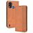 Mobigear Sensation Nokia G11 Plus Hülle Klapphülle Geldbörse - Cognac